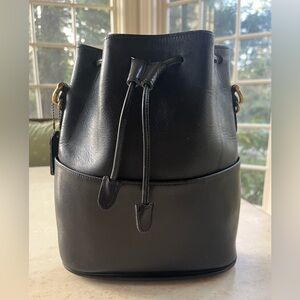 Coach Black Thompson Equestrian Draw String H7D 9804 Bag